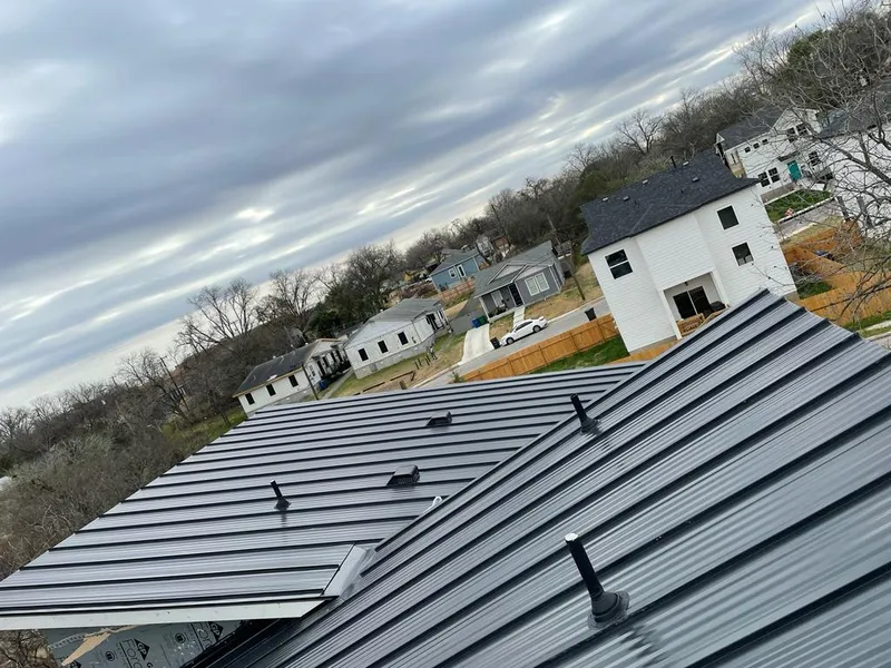 Standing seam metal roof panels with vents for Skylight Repair in Blackfoot